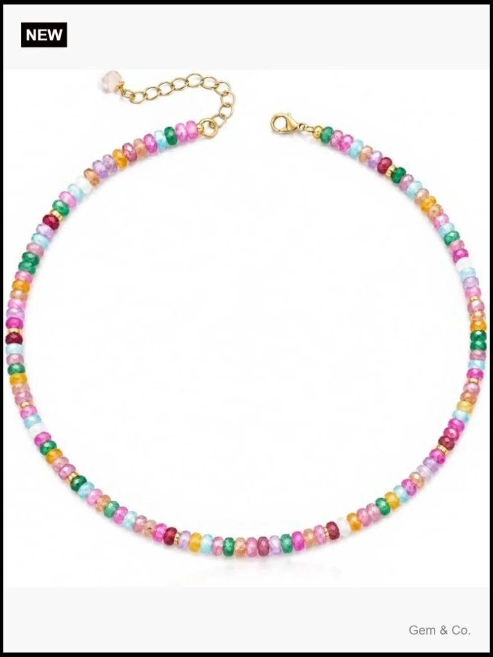 Natural Heishi Gemstone Choker, Adjustable 15-18in Beaded Layering Necklace,